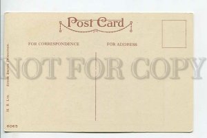 439251 ZOO Monkey & Hungry Boy COMIC Vintage postcard