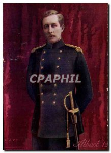 Old Postcard Militaria King Albert 1