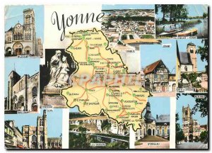 Postcard Modern Yonne Superfieie