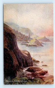 Tuck Oilette Ilfracombe from Hillsborough Devon no. 6280 signed UK art Postcard