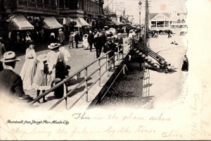 New Jersey Atlantic City Boardwalk Scene From Young' s Pier 1905