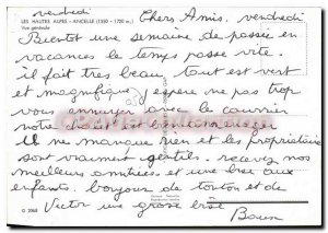 Old Postcard The Hautes Alpes Ancelle General view