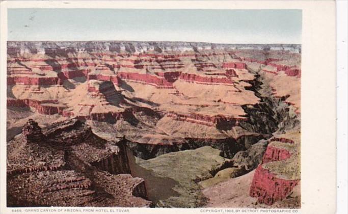 Arizona Grand Canyon View From El Tovar Hotel Detroit Publishing