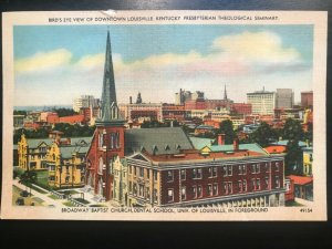 Vintage Postcard 1930-1945 Downtown Presbyterian Seminary Louisville Kentucky