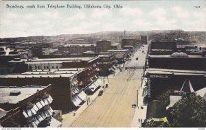 OKLAHOMA CITY, Oklahoma, 10s-20s; Broadway, south from Telephone Building