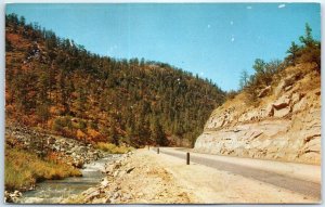 Postcard - Roadway Through Cimarron Canyon - Northern New Mexico