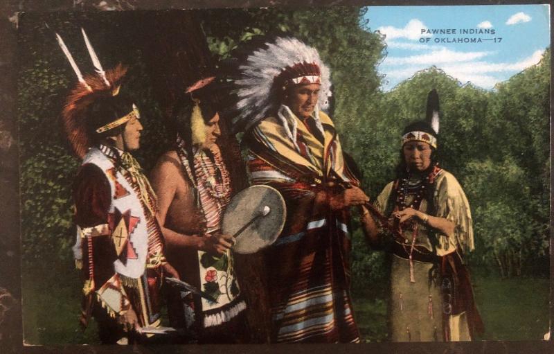 Mint USA PPC Picture Postcard Native American Pawnee Indians Of Oklahoma