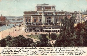 L070 Sweden Stockholm Opera terrace 1902 postcard