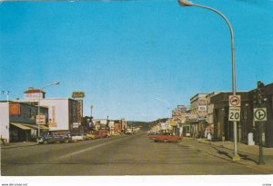 CHIBOUGAMAU, Quebec, Canada, 1988, Third Street, Heart of the Business District