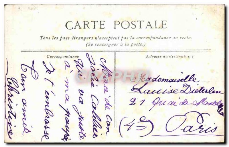 Old Postcard Le Mans Mrs. David Recamier