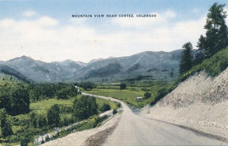 Mountain View between Durango and Cortez CO, Colorado - Linen