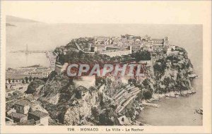 Old Postcard MONACO - The City - The Rock