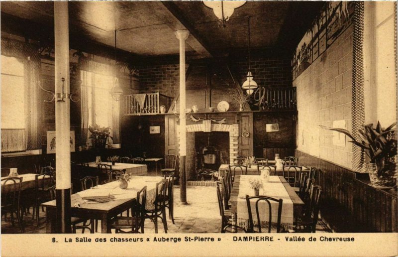CPA La Salle des chasseurs a Abuerge St-PIERRE Dampiere Vallée De C (102659)