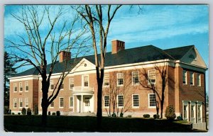 Pettigrew Hall, Bates College, Lewiston, Maine, Vintage Chrome Postcard