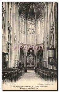 Old Postcard Montereau Interior of Church of Our Lady L Sword of Jean Sans Peur