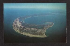 MA Aerial View Tip CAPE COD MASSACHUSETTS Postcard PC