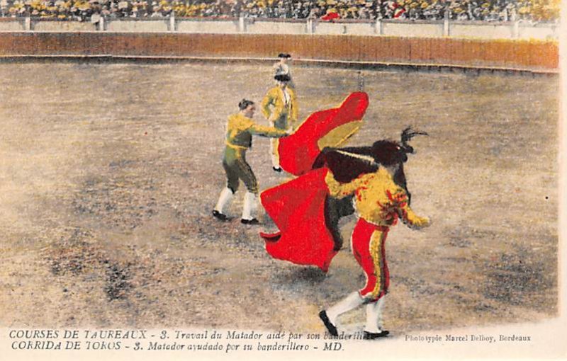 Corrida de Toros Tarjeta Postal Bullfighting Unused 