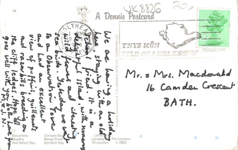 uk8826 anglesey wales uk