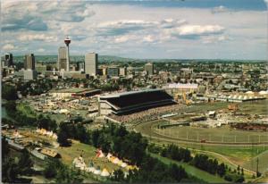 Calgary Stampede Park Alberta AB Birdseye c1983 Vintage Postcard D39 