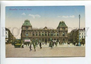 3175023 BRUXELLES Belgium BRUSSELS Railway Station Vintage PC