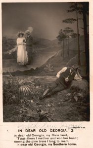 Vintage Postcard 1906 Mam Dreams Of His Girl In Dear Old Georgia Lovers Romance