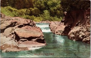 China Scenic River Landscape Forest Stream Countryside DB Postcard