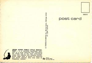 IN - Nappanee. Amish Acres Family Style Restaurant