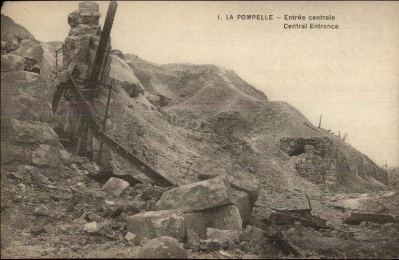 Fort La Pompelle France Central Entrance c1915 Postcard