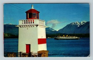 Vancouver BC-British Columbia Canada, Lighthouse Brockton, Chrome c1962 Postcard 