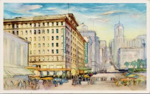 Manx Hotel San Francisco CA Advertising Postcard G90