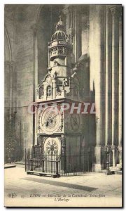 Old Postcard Lyon Interior of Cathedrale Saint Jean L & # 39Horloge