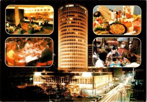 Nairobi, Kenya  HILTON INTERNATIONAL HOTEL & Night~Street Scene  4X6 Postcard