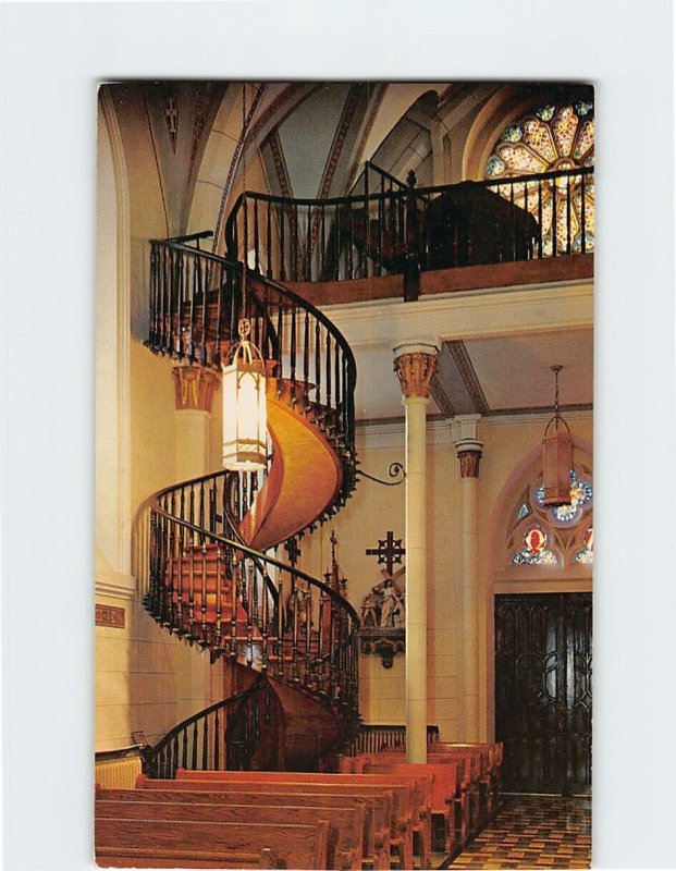 Postcard Miraculous Stairway, Our Lady Of Light Chapel, Santa Fe, New Mexico