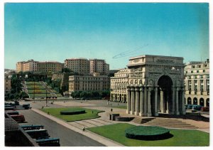 Italy 1965 Unused Postcard Genoa Genova Victory Square War Memorial Arch