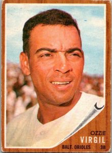 1962 Topps Baseball Card Ozzie Virgil Baltimore Orioles sk1877