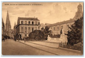 c1910 Neutor With Monster Church Imperial Monument Bonn Germany Postcard