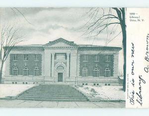 Pre-1907 LIBRARY SCENE Utica New York NY d6326