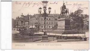 HANNOVER, Lower Saxony, Germany, PU-1909; Partie Am Ernst August Denkmal