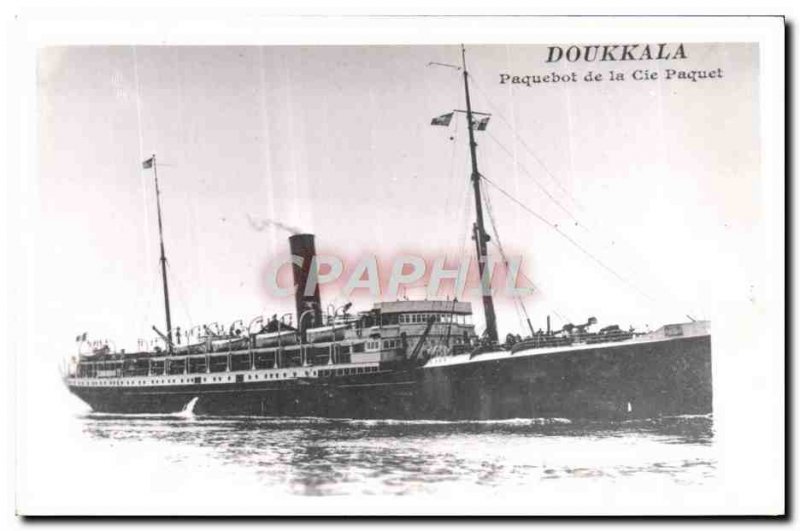 Old Postcard Boat Cruise Ship Doukkala Co. Package