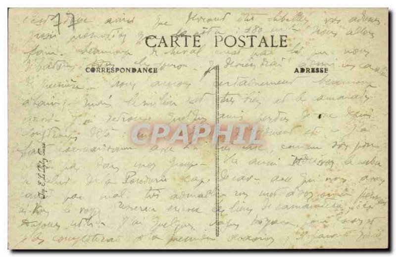 Melun Old Postcard Great St Etienne (C Restaurant Christmas bike rider) TOP