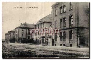 Old Postcard Landau District Foch Army