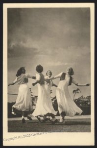 3rd Reich Germany BDM Girls 1941 Garmisch HJ Championships  RPPC UNUSED 112153