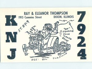 Pre-1980 RADIO CARD - CB HAM OR QSL Dixon - Near Rockford Illinois IL AH0971