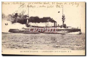 Old Postcard Boat Jaureguiberry of the 3rd squadron