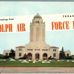 c1950s Randolph AFB, Tex Greetings Air Force Base Showplace Spanish Revival A210