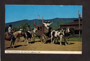 NH Six Gun City Amusement Park JEFFERSON NEW HAMPSHIRE Stagecoach Horses