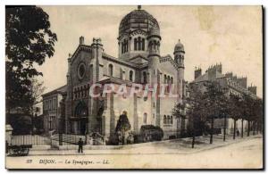 Old Postcard Dijon Judaica Jewish Synagogue