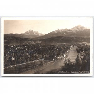 Postcard Innsbruck with Serles and Nockspitze Austria