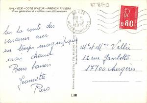 BT8140 Eze vues generales et vieilles rues pittoresque        France