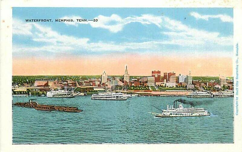 TN, Memphis, Tennessee, Waterfront, E.C. Kropp No. 15818